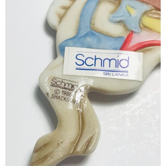 1986 Schmid Shackman Rabbit Ornament Carousel Collection Vintage Original Label - Picture 3 of 5